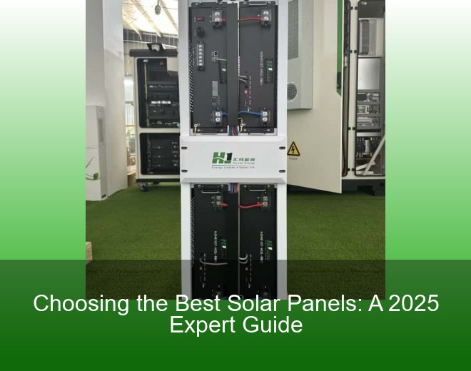 Choosing the Best Solar Panels: A 2025 Expert Guide